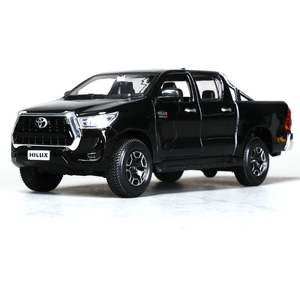 Maisto Toyota Hilux 1:27 Die-Cast Model Pickup Truck | Collector's Collection | Black