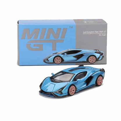 MiniGT Lamborghini Sian FKP 37 Blu Aegir Blue Metallic Limited Edition 1:64 Model - Jaiman Toys