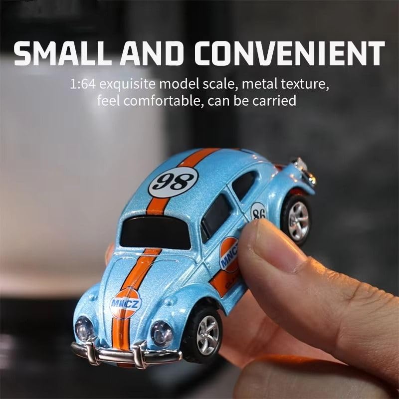 Trasped 1:64 Mini RC Car CoolCar HG4-108 – Pocket Size Remote Control Car with LED Lights, App Control & Rechargeable Battery (3 Colors)