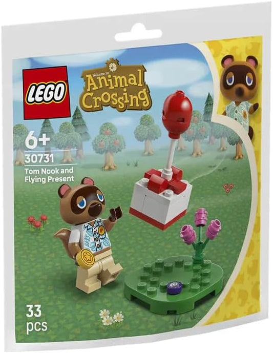 LEGO 30731 Animal Crossing Tom Nook and Flying Present Polybag, 33 Pieces, Ages 6+