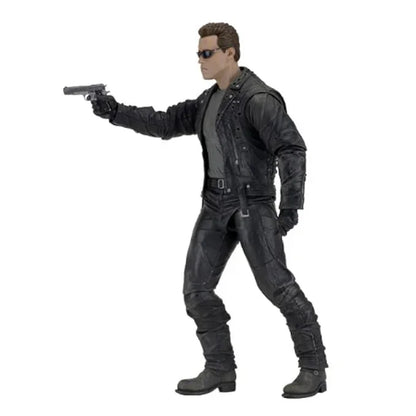 Terminator 2 T-800 Judgment Day 7-Inch Action Figure – Collectible with Interchangeable Faces, 3 Guns, Bullet Bag & Grenade Belt