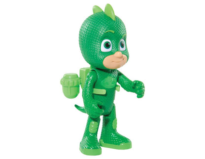 (Damaged Box) PJ Masks Talking Gekko Action Figure with Jetpack 6inch | Interactive Poseable Superhero Toy for Kids 3+