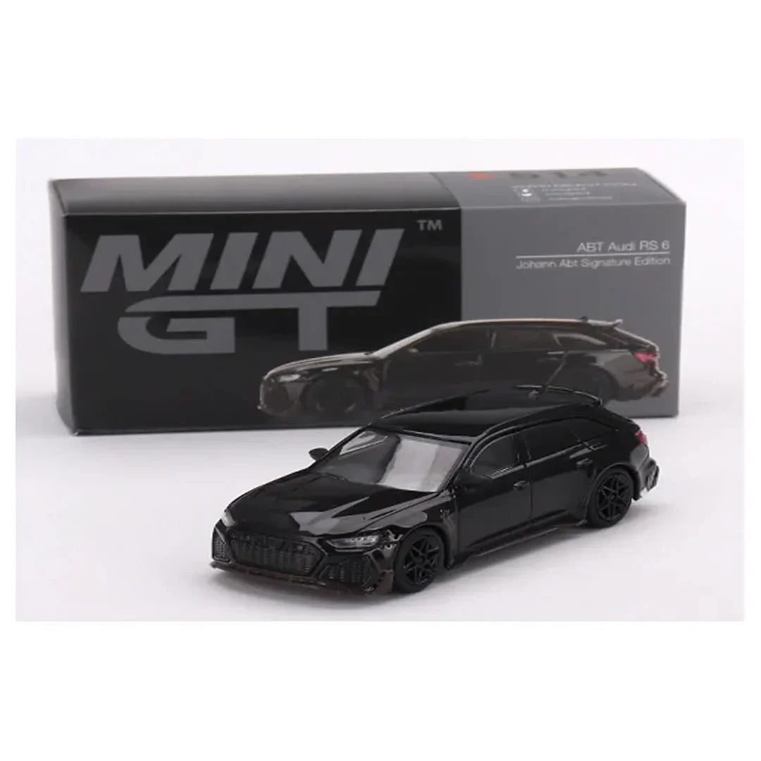 Mini GT ABT Audi RS6 Johann A.b.t Signature Edition Black - Jaiman Toys