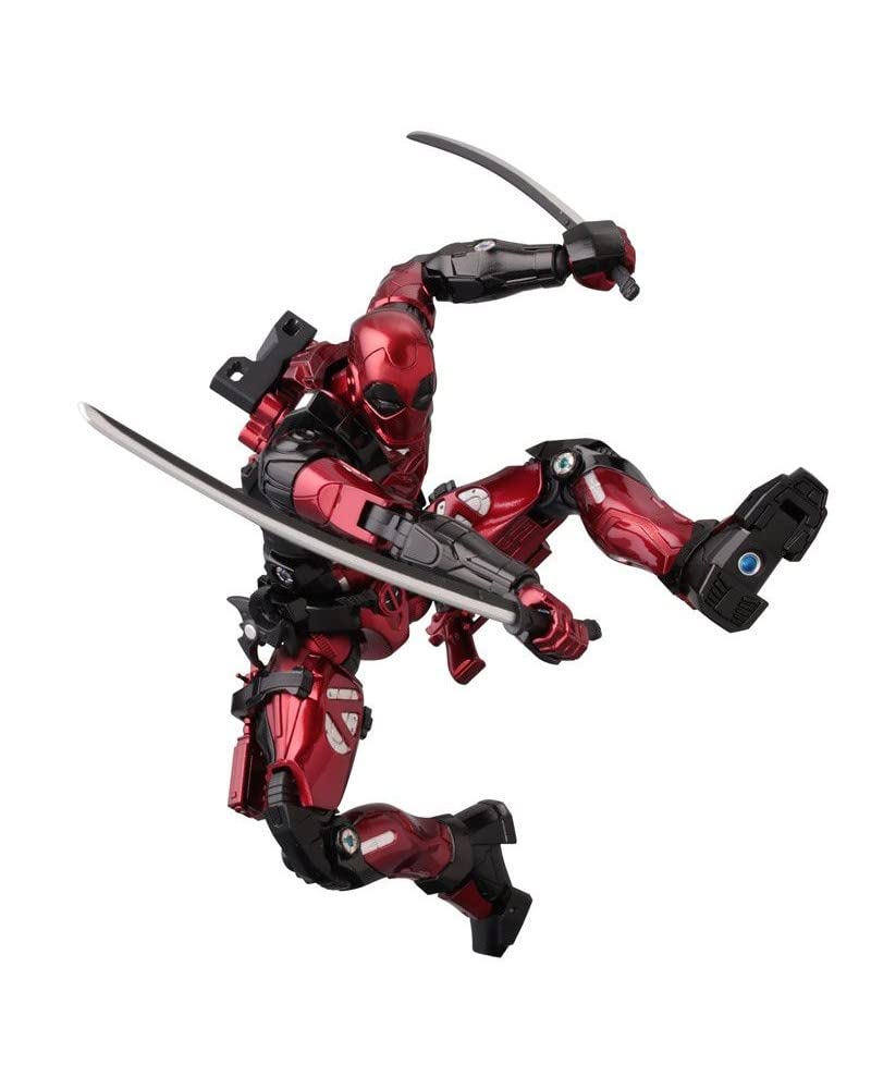 Deadpool MK2 Fighting Armor Action Figure – 1/12 Scale Armored Superhero Collectible Figure with Weapons- 15CM