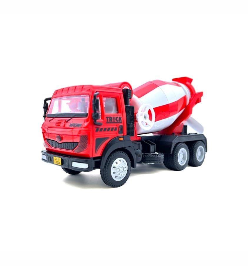 Centy Magna Concrete Mixer Pull Back Construction Toy Truck for 3Y+ Assorted Colours