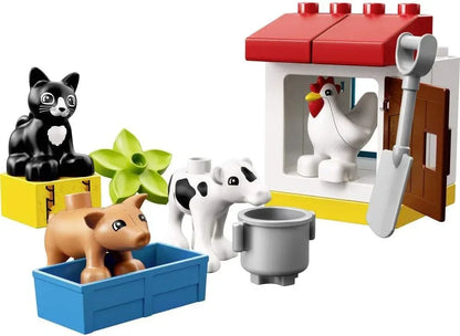 LEGO 10870 Duplo Farm Animals  – Educational Building Blocks Set for Toddlers, Multicolor