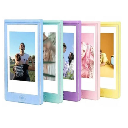 Fujifilm Instant Camera Accessories - Acrylic Photo Fram 8x8 With Instax Mini Display, Magnetic Back &amp; Stand, Frameless Photo Holder for Desk, Wall Mount or Kitchen Fits - Jaiman Toys