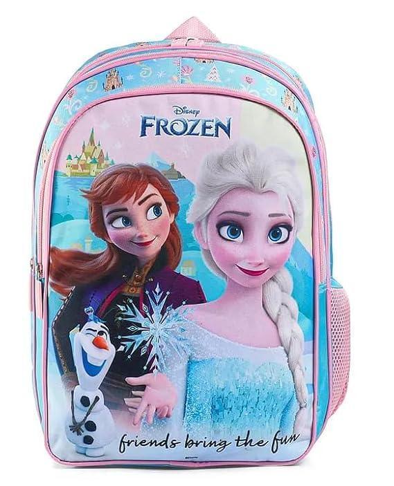 STRIDERS Frozen 18-Inch School Backpack with Sparkling Elsa & Anna Design Lightweight & Spacious - Jaiman Toys