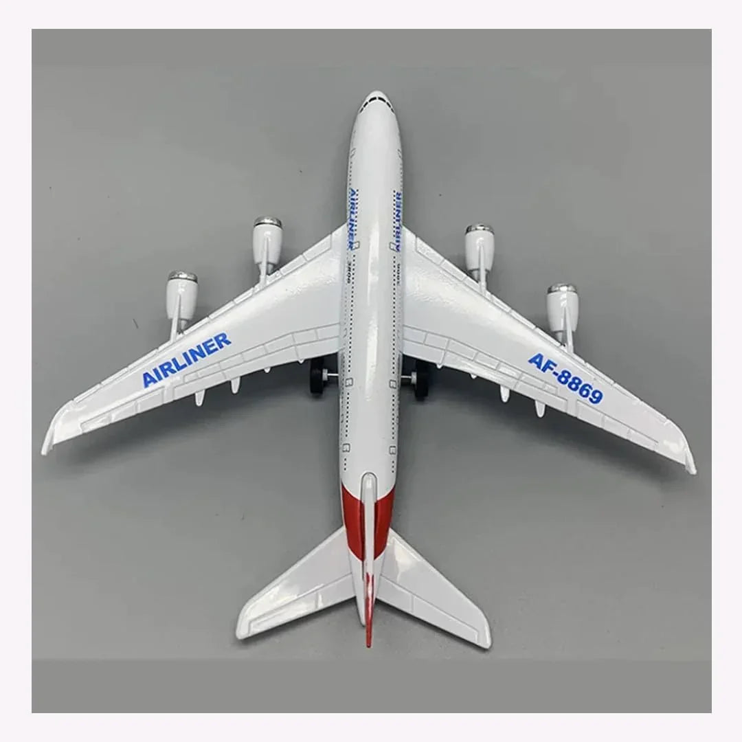 Breatoi! Aeroplane Scale Model: Airlinner Pull Back Model Plane Toy (Colours May Assorted) - Jaiman Toys