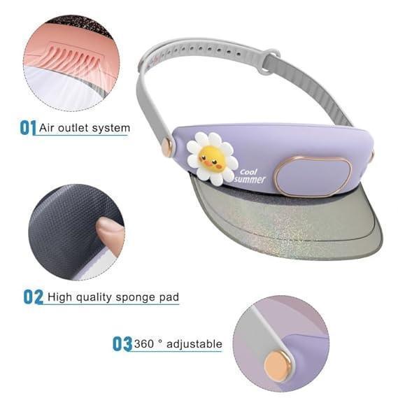 Bladeless Fan Hat – Cool, Cute & USB Powered - Sun Lion - Jaiman Toys