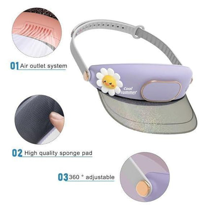 Bladeless Fan Hat – Cool, Cute & USB Powered - Sun Lion - Jaiman Toys