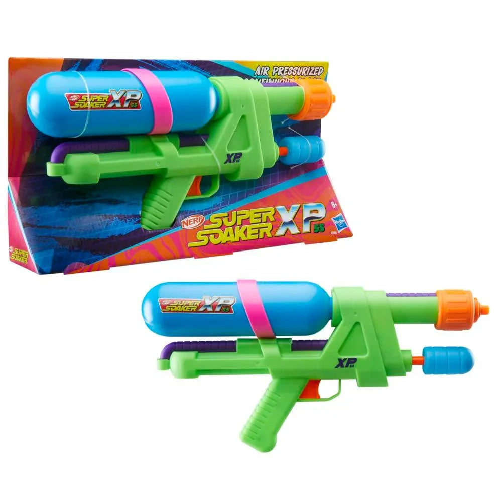 Nerf Super Soaker XP55 Water Blaster, Air Pressurized System, 17.5 Fluid Ounce Tank, Water Toys - Pichkari for Outdoor Water Games, Branded Toy Pichkari for Kids 6+ - Jaiman Toys