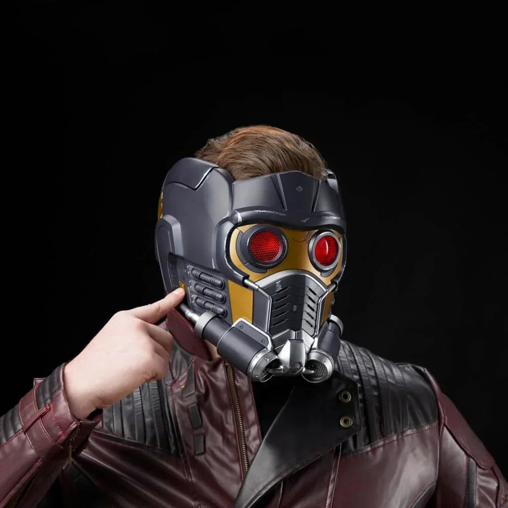 Hasbro Marvel Legends Star-Lord Electronic Helmet 1:1 Scale | Guardians of the Galaxy | Light & Sound