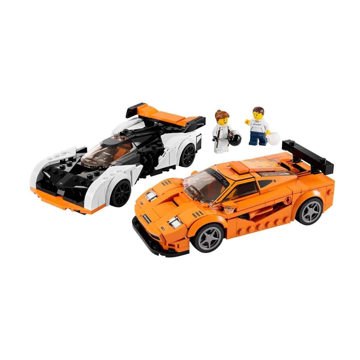 Lego Speed Champions McLaren Solus GT &amp; McLaren F1 LM 76918, 2 Iconic Race Car Toys, Hypercar Model Building Kit, Collectible 2023 Set