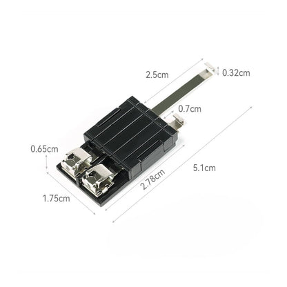 HO Scale Track Power Clip Connector 1:87 Model Railway Power Feed Cable | Easy Install Low Resistance Train Track Connector