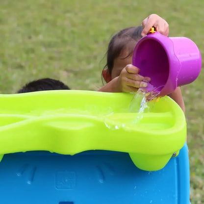 Step2 Waterfall Discovery Wall – Double-Sided Outdoor Water Play Set with Accessories - Jaiman Toys