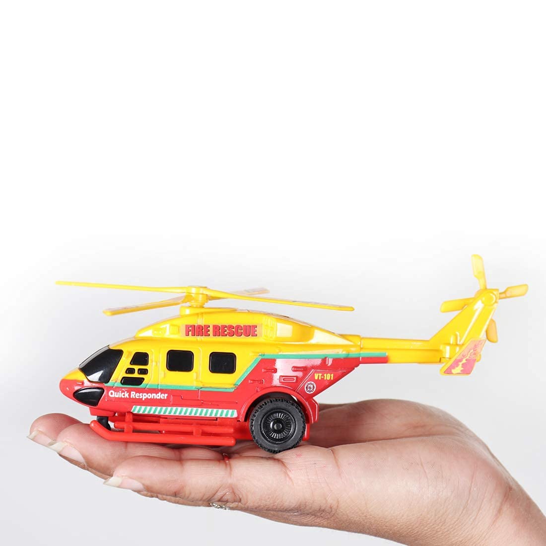 Centy Dhruv Fire Rescue Helicopter Toy | Rotatable Propeller | Realistic Graphics | 17.2 cm | CT170