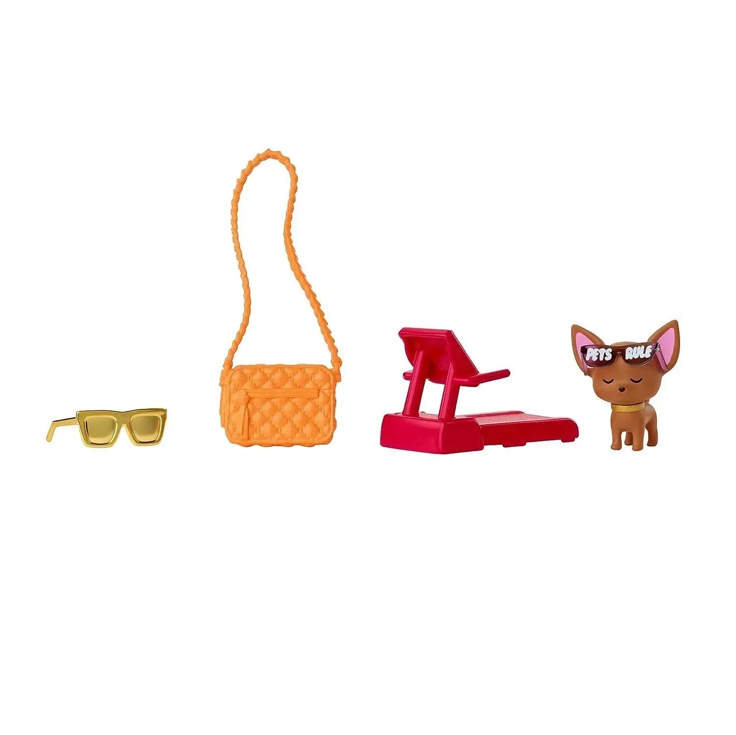 Barbie Doll and Accessories, Extra Fashion Doll with Platinum Blonde Hair and Blue Paisley-Print Jacket, Pet Chihuahua - Jaiman Toys