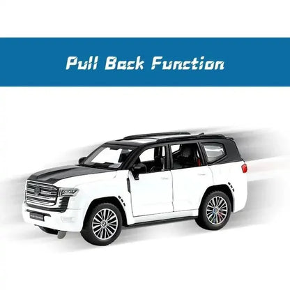 1:32 Toyota Land Cruiser LC300 Diecast Metal Model Car – Pull Back Toy with Openable Doors, Light & Sound (Multicolor) - Jaiman Toys