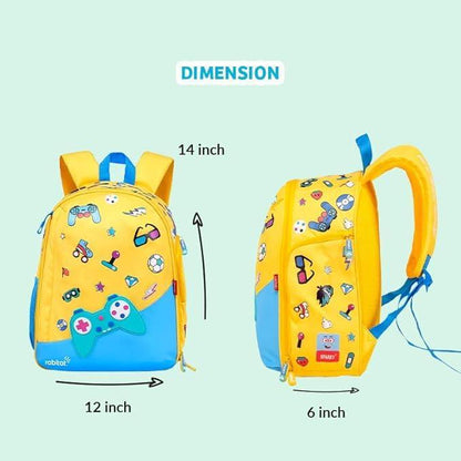 Rabitat School Bags Smash Unisex School Bag – Fun & Durable Backpack for Kids (4-8 Years) - Jaiman Toys