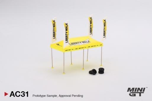 MINI GT Paddock Service Tent Set - LB Racing - Jaiman Toys