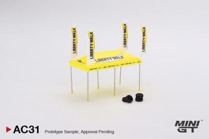 MINI GT Paddock Service Tent Set - LB Racing - Jaiman Toys