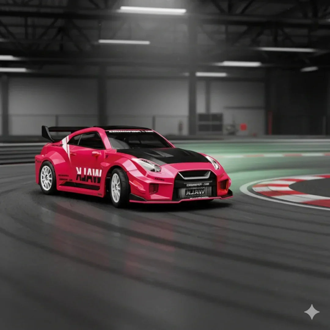 Hstar 1:43 RC Drift Car 2.4GHz 4WD Alloy 20 km/h High-Speed RC Racing Car with Gyro