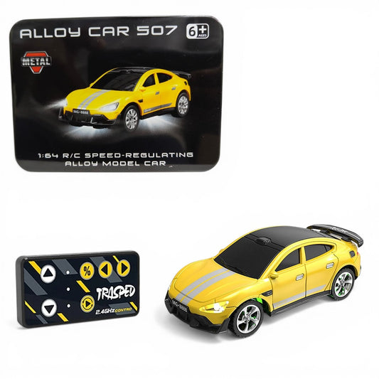 Trasped  1:64 Alloy RC Car 507 – 2.4GHz Remote Control Metal Model Car with Speed Regulating | Colour May Vary