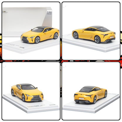 AR Box 1:64 Lexus LC500 2018 Die-Cast Model Car | Premium Luxury Coupe Collectible with Display Base | 2 Variants