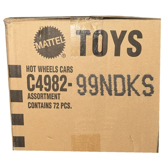 Hot Wheels C4982-99NDKS Assorted Diecast Cars Box (72 Pieces) – Original Mattel Master Carton Bulk Toy Cars
