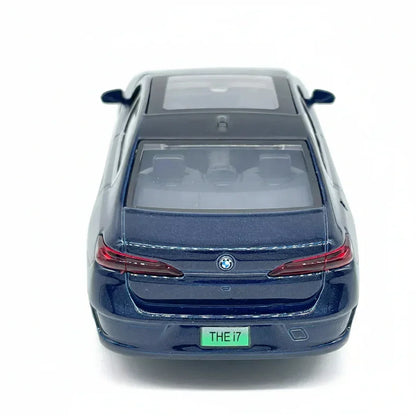 MSZ 1:47 BMW i7 Die-Cast Model Car – Blue | Pull Back, Openable Doors (67733)