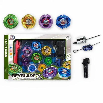 Beyblade X High-Speed Rotation Battle Set -Assorted Colours | Multi Spinning Tops with Launchers | Action Battle-1 Piece Random