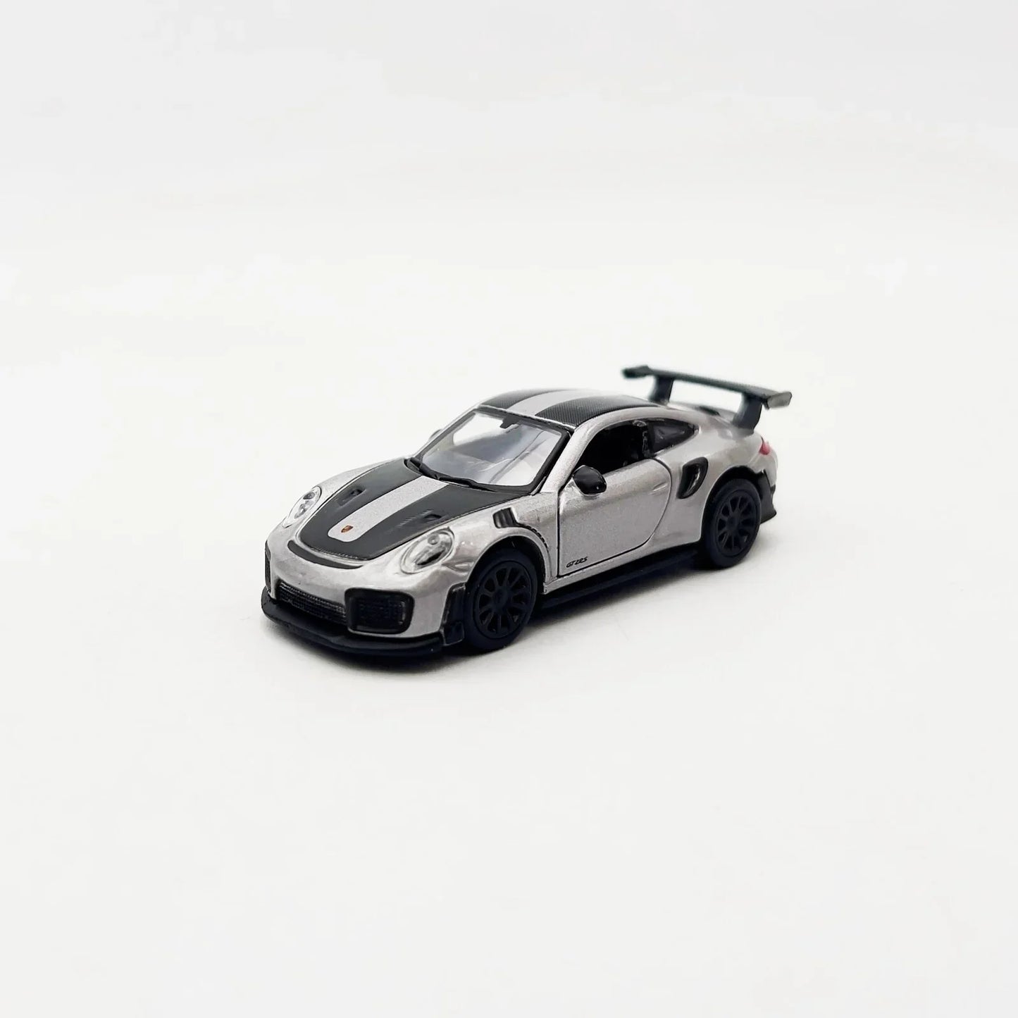 Porsche 911 GT2 RS – Silver Metallic w/ Carbon Stripes | Speed Icons Series 1:64 Diecast Model - Jaiman Toys