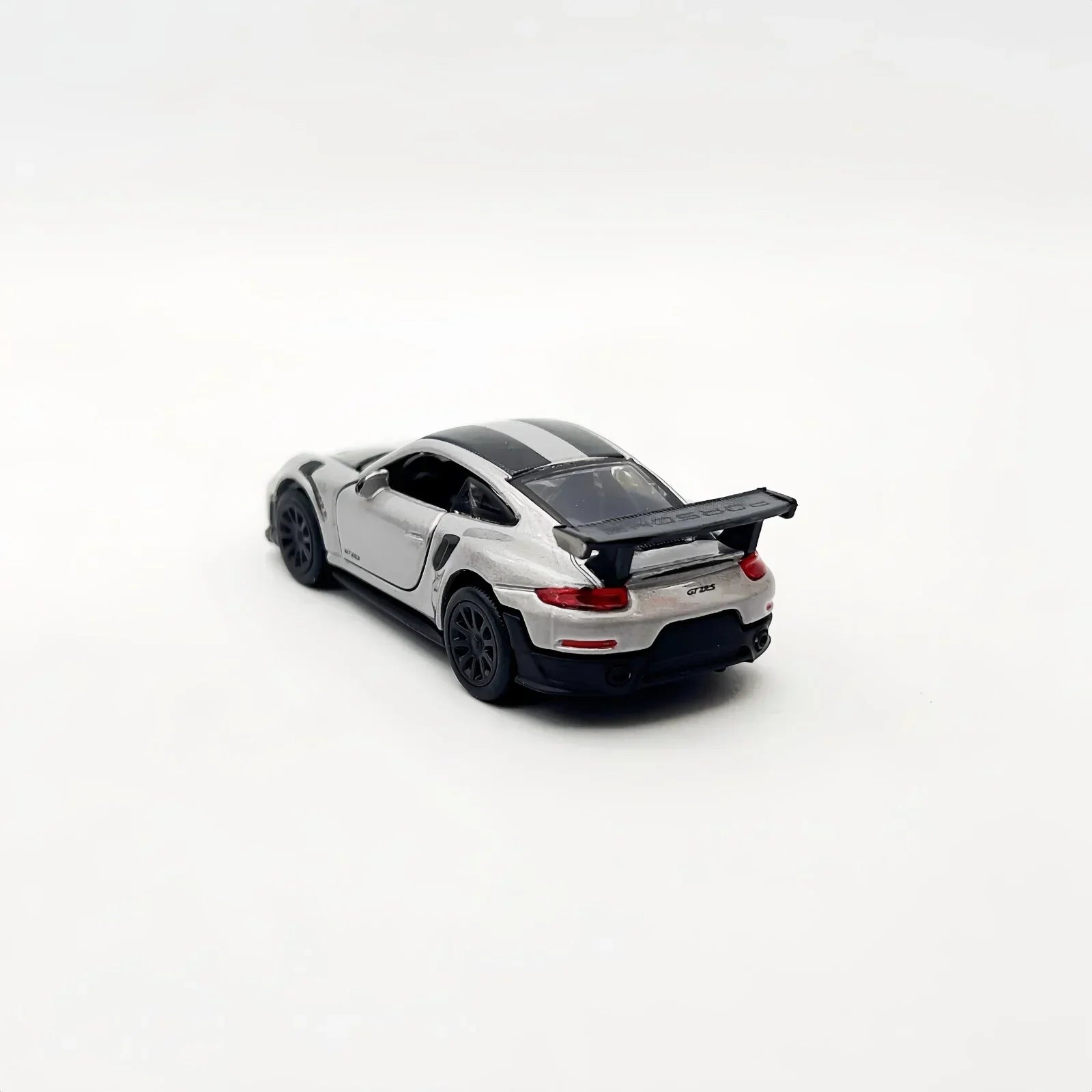 Porsche 911 GT2 RS – Silver Metallic w/ Carbon Stripes | Speed Icons Series 1:64 Diecast Model - Jaiman Toys