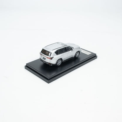 Lexus LX 600 1:64 Die-Cast SUV Model Car with Display Base | Premium Luxury SUV Collectible | Black & Silver Variants