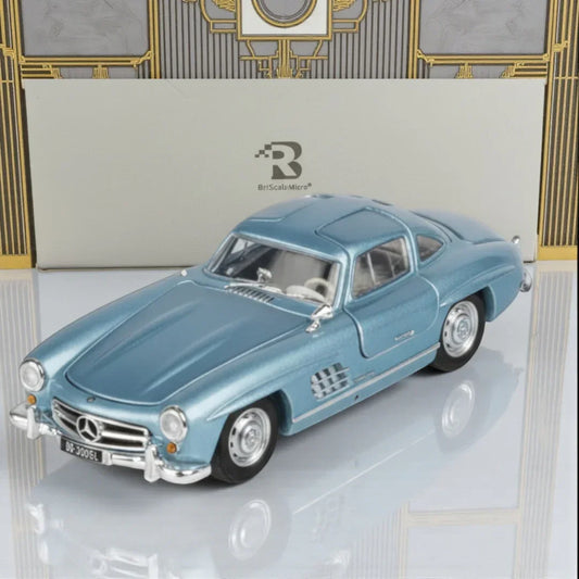 BSC 1:64 Scale Mercedes-Benz 300SL (1955) Ice Blue Diecast Model Car