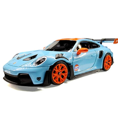 Street Warrior 1:64 Porsche 992 GT3 RS Gulf Livery Diecast Model Car