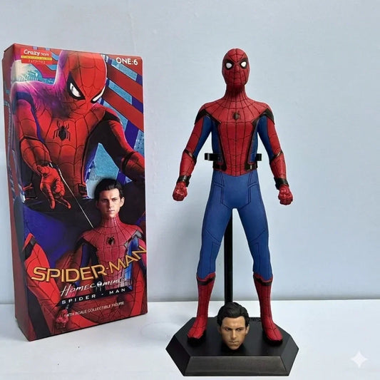 Spider-Man Homecoming 1:6 Scale Collectible Action Figure – Detailed Spider-Man Display Figure with Stand