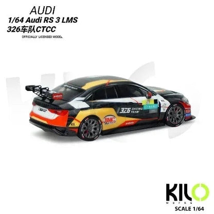 KILO 1:64 Works Audi RS3 LMS TCR 2021  Die-Cast Race Car | 4 Livery Versions | Official Licensed