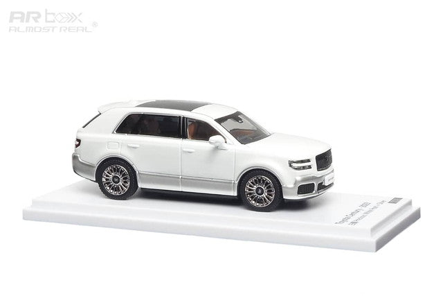 Almost Real AR Box 1:64 Toyota Century SUV G70 White/Silver Die-Cast Model Car | Premium Luxury SUV Collectible
