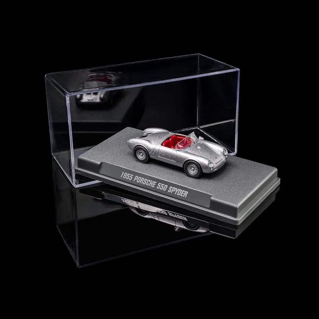 Majorette Collector Edition – 1955 Porsche 550 Spyder Silver Metallic | 1:64 Diecast Model Car