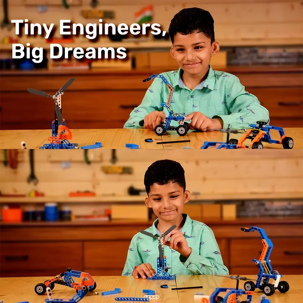 Avishkaar MEX 10-in-1 Robotic Explorer Kit | STEM Build & Play Kit Ages 6-10