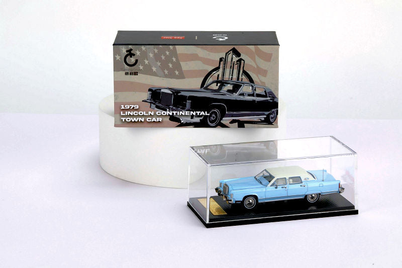 TC 1:64 1979 Lincoln Continental Town Car Die-Cast Model Car | Dual Variant Premium Classic American Luxury Collectible