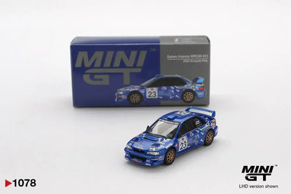 Mini GT 1:64 Subaru Impreza WRC99 #23 2000 Acropolis Rally Diecast Scale Model Car