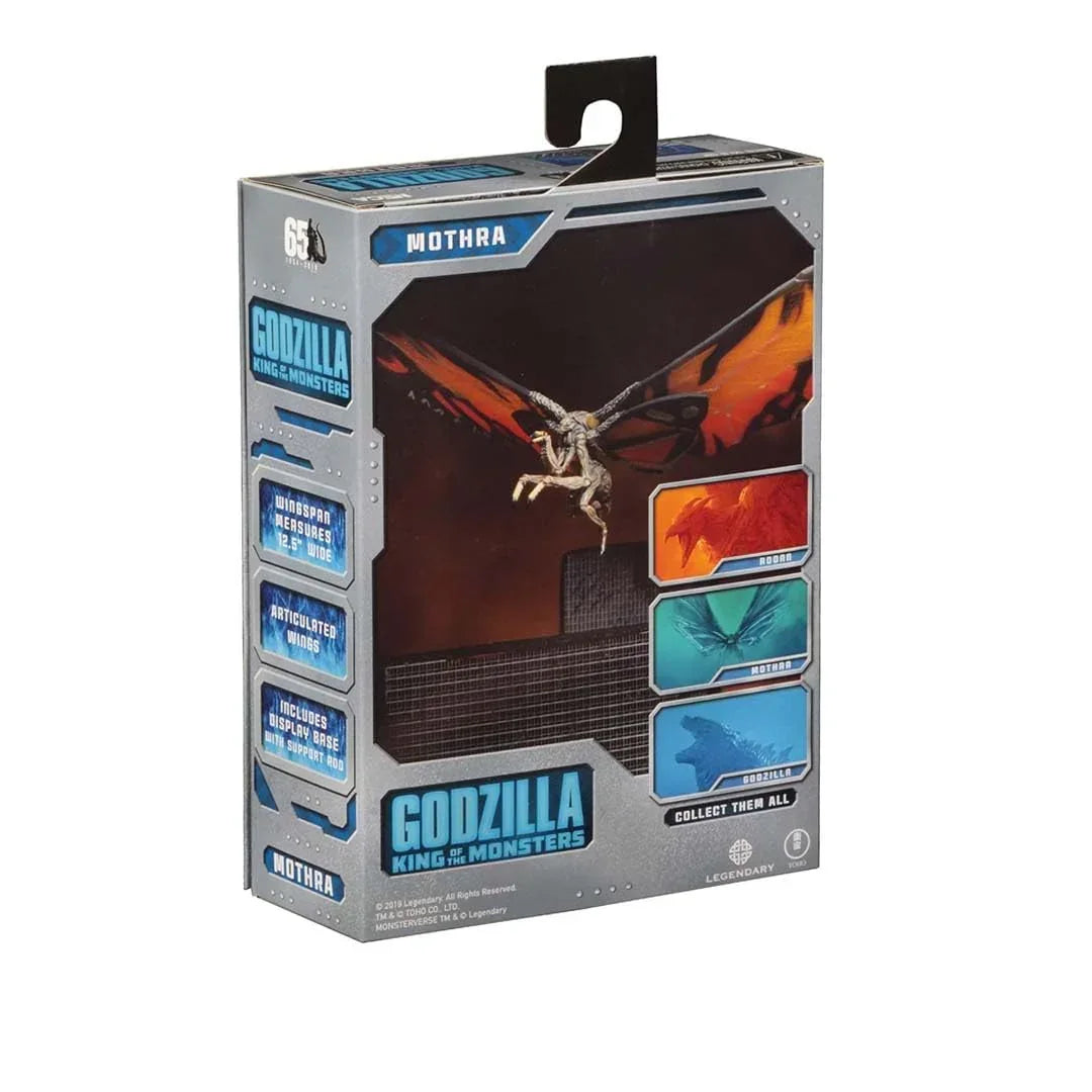 Godzilla 2019: Mothra 7 Action Figure with Articulated Wings and Display Base - Jaiman Toys