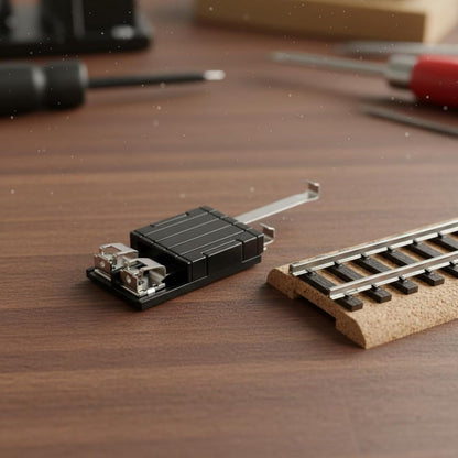 HO Scale Track Power Clip Connector 1:87 Model Railway Power Feed Cable | Easy Install Low Resistance Train Track Connector