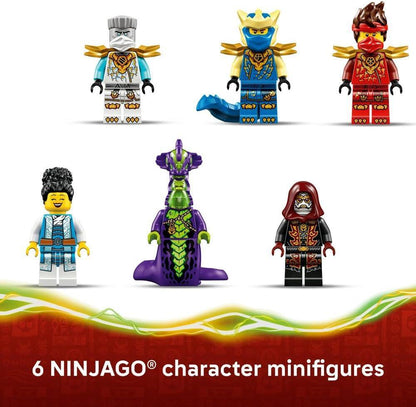 LEGO NINJAGO 71857 Ninja Vehicle Tree House Battle - Action Toy w/a Motorbike, Helicopter, 6 Minifigures & Swords - Gift for 7+ Year Old Boys & Fans