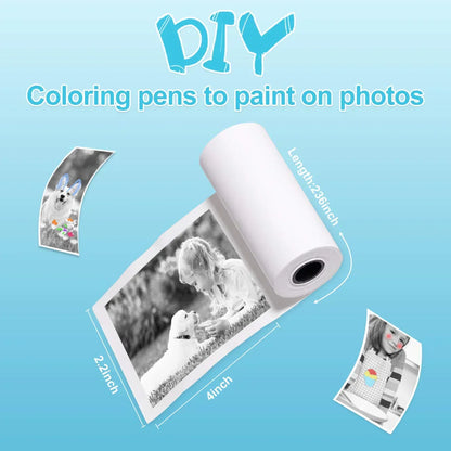 Thermal Paper - 10 Paper Rolls for Kids Instant Print Camera, HD Printing Receipt Paper - Jaiman Toys