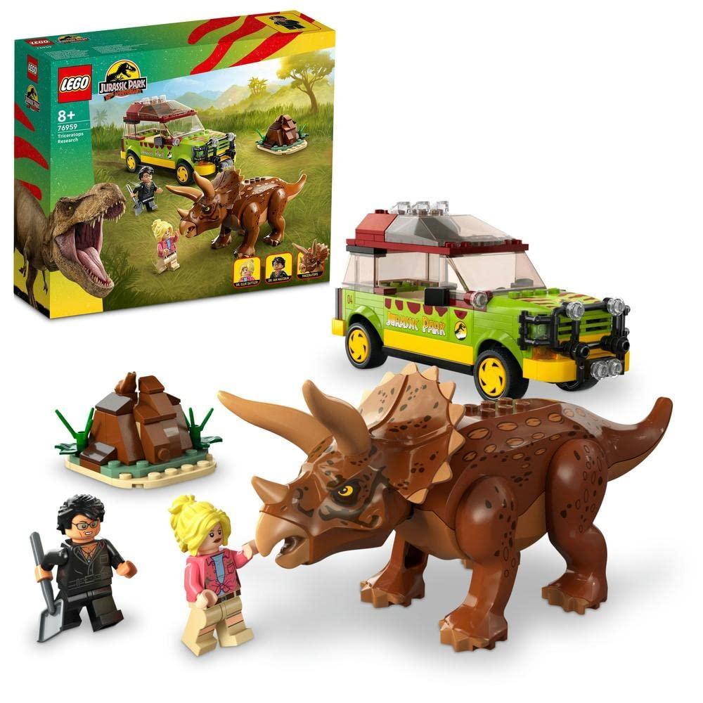 LEGO Jurassic Park Triceratops Research 76959 Building Toy Set (281 Pieces),Multicolor) - Jaiman Toys