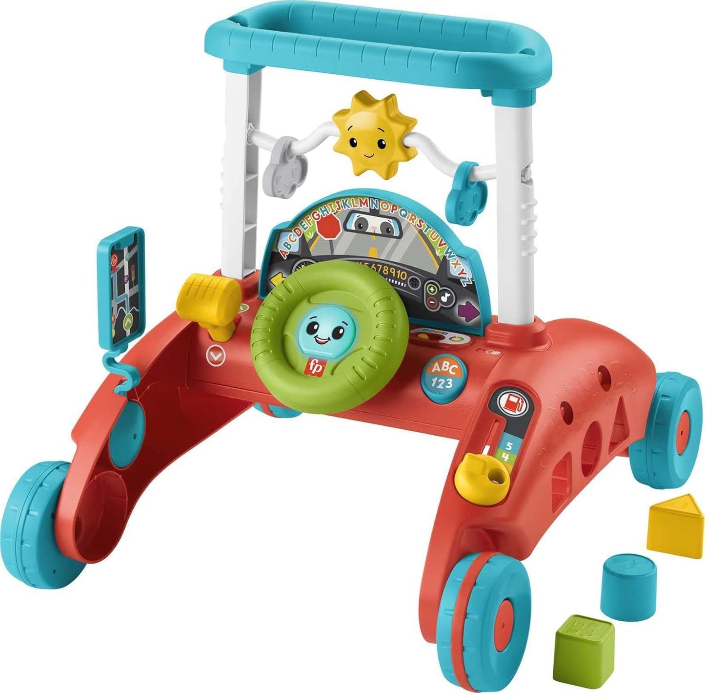 Fisher-Price 2-Sided Steady Speed Baby Walker – Sit-to-Stand Learning Walker with Lights & Sounds (6–36 Months)